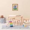 image:imageAmericanflat 85x11 Changeable Kids Art Frame  White  Holds 100 art pieces magnetic front door builtin keyholes for wall display stores finished artworkDark Oak Pack of 8