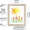 image:imageAmericanflat 85x11 Changeable Kids Art Frame  White  Holds 100 art pieces magnetic front door builtin keyholes for wall display stores finished artworkDriftwood Pack of 8