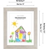 image:imageAmericanflat 85x11 Changeable Kids Art Frame  White  Holds 100 art pieces magnetic front door builtin keyholes for wall display stores finished artworkDriftwood Pack of 8