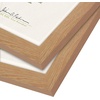 image:imageAmericanflat 85x11 Picture Frame 2Pack  Engineered Wood  White  Shatterresistant glass wall or tabletop display with included easel sawtooth hangers includedDark Oak