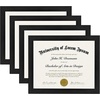 image:imageAmericanflat 85x11 Picture Frame 2Pack  Engineered Wood  White  Shatterresistant glass wall or tabletop display with included easel sawtooth hangers includedBlack