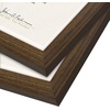 image:imageAmericanflat 85x11 Picture Frame 2Pack  Engineered Wood  White  Shatterresistant glass wall or tabletop display with included easel sawtooth hangers includedWalnut