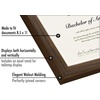 image:imageAmericanflat 85x11 Picture Frame 2Pack  Engineered Wood  White  Shatterresistant glass wall or tabletop display with included easel sawtooth hangers includedWalnut