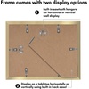 image:imageAmericanflat 85x11 Picture Frame 5Pack  Slim Molding  Gold  Polished plexiglass front wall or tabletop display with included easel sawtooth hangers included secure turntab backing