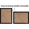 image:imageAmericanflat 85x11 Picture Frame 5Pack  Slim Molding  White  Polished plexiglass front wall or tabletop display with included easel sawtooth hangers included secure turntab backingBlack