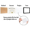 image:imageAmericanflat 85x11 Picture Frame 5Pack  Slim Molding  White  Polished plexiglass front wall or tabletop display with included easel sawtooth hangers included secure turntab backingBlack