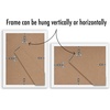 image:imageAmericanflat 85x11 Picture Frame 5Pack  Slim Molding  White  Polished plexiglass front wall or tabletop display with included easel sawtooth hangers included secure turntab backingWhite