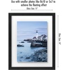image:imageAmericanflat 8x10 Floating Picture Frame with Polished CrystalClear Glass  Use as 5x7 Picture Frame or Display 4x6 Photo  Signature Float Collection  Photo Frames for Tabletop or Wall  White  Photo floats between crystalclear glass wall or tabletop display with included easel sawtooth hangers includedBlack