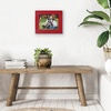 image:imageAmericanflat 8x10 Picture Frame with Polished Crystal Clear Glass  Hampton Collection  Distressed Wood Picture Frames for Tabletop and Wall Display  Charcoal Black  Polished glass wall or tabletop display with included easel sawtooth hangers included fits photos posters and artRed