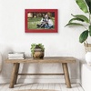 image:imageAmericanflat 8x10 Picture Frame with Polished Crystal Clear Glass  Hampton Collection  Distressed Wood Picture Frames for Tabletop and Wall Display  Charcoal Black  Polished glass wall or tabletop display with included easel sawtooth hangers included fits photos posters and artRed