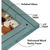 image:imageAmericanflat 8x10 Picture Frame with Polished Crystal Clear Glass  Hampton Collection  Distressed Wood Picture Frames for Tabletop and Wall Display  Charcoal Black  Polished glass wall or tabletop display with included easel sawtooth hangers included fits photos posters and artTurquoise BlueTurquoise Blue