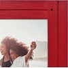 image:imageAmericanflat 8x10 Picture Frame with Polished Crystal Clear Glass  Hampton Collection  Distressed Wood Picture Frames for Tabletop and Wall Display  Charcoal Black  Polished glass wall or tabletop display with included easel sawtooth hangers included fits photos posters and artRed