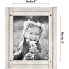 image:imageAmericanflat 8x10 Picture Frame with Polished Crystal Clear Glass  Hampton Collection  Distressed Wood Picture Frames for Tabletop and Wall Display  Charcoal Black  Polished glass wall or tabletop display with included easel sawtooth hangers included fits photos posters and artAspen White