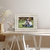 image:imageAmericanflat 8x10 Picture Frame with Polished Crystal Clear Glass  Hampton Collection  Distressed Wood Picture Frames for Tabletop and Wall Display  Charcoal Black  Polished glass wall or tabletop display with included easel sawtooth hangers included fits photos posters and artAspen White