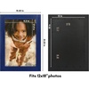image:imageAmericanflat 8x10 Picture Frame with Polished Crystal Clear Glass  Hampton Collection  Distressed Wood Picture Frames for Tabletop and Wall Display  Charcoal Black  Polished glass wall or tabletop display with included easel sawtooth hangers included fits photos posters and artNavy Blue