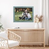 image:imageAmericanflat 8x10 Picture Frame with Polished Crystal Clear Glass  Hampton Collection  Distressed Wood Picture Frames for Tabletop and Wall Display  Charcoal Black  Polished glass wall or tabletop display with included easel sawtooth hangers included fits photos posters and artTurquoise Blue