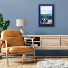 image:imageAmericanflat 8x10 Picture Frame with Polished Crystal Clear Glass  Hampton Collection  Distressed Wood Picture Frames for Tabletop and Wall Display  Charcoal Black  Polished glass wall or tabletop display with included easel sawtooth hangers included fits photos posters and artNavy Blue