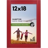 image:imageAmericanflat 8x10 Picture Frame with Polished Crystal Clear Glass  Hampton Collection  Distressed Wood Picture Frames for Tabletop and Wall Display  Charcoal Black  Polished glass wall or tabletop display with included easel sawtooth hangers included fits photos posters and artRed