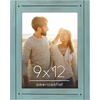 image:imageAmericanflat 8x10 Picture Frame with Polished Crystal Clear Glass  Hampton Collection  Distressed Wood Picture Frames for Tabletop and Wall Display  Charcoal Black  Polished glass wall or tabletop display with included easel sawtooth hangers included fits photos posters and artTurquoise Blue