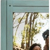 image:imageAmericanflat 8x10 Picture Frame with Polished Crystal Clear Glass  Hampton Collection  Distressed Wood Picture Frames for Tabletop and Wall Display  Charcoal Black  Polished glass wall or tabletop display with included easel sawtooth hangers included fits photos posters and artTurquoise BlueTurquoise Blue