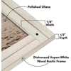 image:imageAmericanflat 8x10 Picture Frame with Polished Crystal Clear Glass  Hampton Collection  Distressed Wood Picture Frames for Tabletop and Wall Display  Charcoal Black  Polished glass wall or tabletop display with included easel sawtooth hangers included fits photos posters and artAspen White