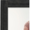 image:imageAmericanflat 8x10 Picture Frame with Polished Crystal Clear Glass  Hampton Collection  Distressed Wood Picture Frames for Tabletop and Wall Display  Charcoal Black  Polished glass wall or tabletop display with included easel sawtooth hangers included fits photos posters and artCharcoal Black