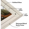 image:imageAmericanflat 8x10 Picture Frame with Polished Crystal Clear Glass  Hampton Collection  Distressed Wood Picture Frames for Tabletop and Wall Display  Charcoal Black  Polished glass wall or tabletop display with included easel sawtooth hangers included fits photos posters and artAspen White