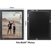 image:imageAmericanflat 8x10 Picture Frame with Polished Crystal Clear Glass  Hampton Collection  Distressed Wood Picture Frames for Tabletop and Wall Display  Charcoal Black  Polished glass wall or tabletop display with included easel sawtooth hangers included fits photos posters and artCharcoal Black