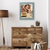 image:imageAmericanflat 8x10 Picture Frame with Polished Crystal Clear Glass  Hampton Collection  Distressed Wood Picture Frames for Tabletop and Wall Display  Charcoal Black  Polished glass wall or tabletop display with included easel sawtooth hangers included fits photos posters and artTurquoise Blue