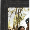 image:imageAmericanflat 8x10 Picture Frame with Polished Crystal Clear Glass  Hampton Collection  Distressed Wood Picture Frames for Tabletop and Wall Display  Charcoal Black  Polished glass wall or tabletop display with included easel sawtooth hangers included fits photos posters and artCharcoal Black
