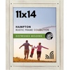 image:imageAmericanflat 8x10 Picture Frame with Polished Crystal Clear Glass  Hampton Collection  Distressed Wood Picture Frames for Tabletop and Wall Display  Charcoal Black  Polished glass wall or tabletop display with included easel sawtooth hangers included fits photos posters and artAspen White