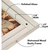 image:imageAmericanflat 8x10 Picture Frame with Polished Crystal Clear Glass  Hampton Collection  Distressed Wood Picture Frames for Tabletop and Wall Display  Charcoal Black  Polished glass wall or tabletop display with included easel sawtooth hangers included fits photos posters and artAspen White