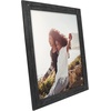 image:imageAmericanflat 8x10 Picture Frame with Polished Crystal Clear Glass  Hampton Collection  Distressed Wood Picture Frames for Tabletop and Wall Display  Charcoal Black  Polished glass wall or tabletop display with included easel sawtooth hangers included fits photos posters and artCharcoal Black