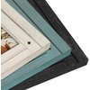 image:imageAmericanflat 8x10 Picture Frame with Polished Crystal Clear Glass  Hampton Collection  Distressed Wood Picture Frames for Tabletop and Wall Display  Charcoal Black  Polished glass wall or tabletop display with included easel sawtooth hangers included fits photos posters and artTurquoise BlueTurquoise Blue