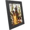 image:imageAmericanflat 8x10 Picture Frame with Polished Crystal Clear Glass  Hampton Collection  Distressed Wood Picture Frames for Tabletop and Wall Display  Charcoal Black  Polished glass wall or tabletop display with included easel sawtooth hangers included fits photos posters and artCharcoal Black