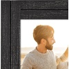 image:imageAmericanflat 8x10 Picture Frame with Polished Crystal Clear Glass  Hampton Collection  Distressed Wood Picture Frames for Tabletop and Wall Display  Charcoal Black  Polished glass wall or tabletop display with included easel sawtooth hangers included fits photos posters and artCharcoal Black