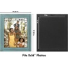 image:imageAmericanflat 8x10 Picture Frame with Polished Crystal Clear Glass  Hampton Collection  Distressed Wood Picture Frames for Tabletop and Wall Display  Charcoal Black  Polished glass wall or tabletop display with included easel sawtooth hangers included fits photos posters and artTurquoise BlueTurquoise Blue