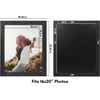 image:imageAmericanflat 8x10 Picture Frame with Polished Crystal Clear Glass  Hampton Collection  Distressed Wood Picture Frames for Tabletop and Wall Display  Charcoal Black  Polished glass wall or tabletop display with included easel sawtooth hangers included fits photos posters and artCharcoal Black