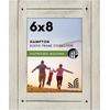 image:imageAmericanflat 8x10 Picture Frame with Polished Crystal Clear Glass  Hampton Collection  Distressed Wood Picture Frames for Tabletop and Wall Display  Charcoal Black  Polished glass wall or tabletop display with included easel sawtooth hangers included fits photos posters and artAspen White