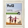 image:imageAmericanflat 8x10 Picture Frame with Polished Crystal Clear Glass  Hampton Collection  Distressed Wood Picture Frames for Tabletop and Wall Display  Charcoal Black  Polished glass wall or tabletop display with included easel sawtooth hangers included fits photos posters and artAspen White