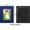 image:imageAmericanflat 8x10 Picture Frame with Polished Crystal Clear Glass  Hampton Collection  Distressed Wood Picture Frames for Tabletop and Wall Display  Charcoal Black  Polished glass wall or tabletop display with included easel sawtooth hangers included fits photos posters and artNavy