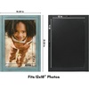 image:imageAmericanflat 8x10 Picture Frame with Polished Crystal Clear Glass  Hampton Collection  Distressed Wood Picture Frames for Tabletop and Wall Display  Charcoal Black  Polished glass wall or tabletop display with included easel sawtooth hangers included fits photos posters and artTurquoise Blue