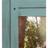 image:imageAmericanflat 8x10 Picture Frame with Polished Crystal Clear Glass  Hampton Collection  Distressed Wood Picture Frames for Tabletop and Wall Display  Charcoal Black  Polished glass wall or tabletop display with included easel sawtooth hangers included fits photos posters and artTurquoise Blue