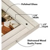image:imageAmericanflat 8x10 Picture Frame with Polished Crystal Clear Glass  Hampton Collection  Distressed Wood Picture Frames for Tabletop and Wall Display  Charcoal Black  Polished glass wall or tabletop display with included easel sawtooth hangers included fits photos posters and artAspen White