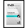 image:imageAmericanflat 8x10 Picture Frame with ShatterResistant Glass  Use as 5x7 Frame with Mat or Display 8x10 Photo Without Mat  Streamline Collection  Picture Frames for Tabletop and Wall  White  Shatterresistant glass wall or tabletop display with included easel sawtooth hangers included secure turntab backingBlack