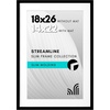 image:imageAmericanflat 8x10 Picture Frame with ShatterResistant Glass  Use as 5x7 Frame with Mat or Display 8x10 Photo Without Mat  Streamline Collection  Picture Frames for Tabletop and Wall  White  Shatterresistant glass wall or tabletop display with included easel sawtooth hangers included secure turntab backingBlack