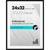 image:imageAmericanflat 8x10 Picture Frame with ShatterResistant Glass  Use as 5x7 Frame with Mat or Display 8x10 Photo Without Mat  Streamline Collection  Picture Frames for Tabletop and Wall  White  Shatterresistant glass wall or tabletop display with included easel sawtooth hangers included secure turntab backingBlack
