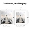 image:imageAmericanflat 8x10 Picture Frame with ShatterResistant Glass  Use as 5x7 Frame with Mat or Display 8x10 Photo Without Mat  Streamline Collection  Picture Frames for Tabletop and Wall  White  Shatterresistant glass wall or tabletop display with included easel sawtooth hangers included secure turntab backingWhite