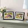 image:imageAmericanflat 8x10 Picture Frame with ShatterResistant Glass  Use as 5x7 Frame with Mat or Display 8x10 Photo Without Mat  Streamline Collection  Picture Frames for Tabletop and Wall  White  Shatterresistant glass wall or tabletop display with included easel sawtooth hangers included secure turntab backingBlack