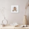 image:imageAmericanflat 8x10 Picture Frame with ShatterResistant Glass  Use as 5x7 Frame with Mat or Display 8x10 Photo Without Mat  Streamline Collection  Picture Frames for Tabletop and Wall  White  Shatterresistant glass wall or tabletop display with included easel sawtooth hangers included secure turntab backingWhite